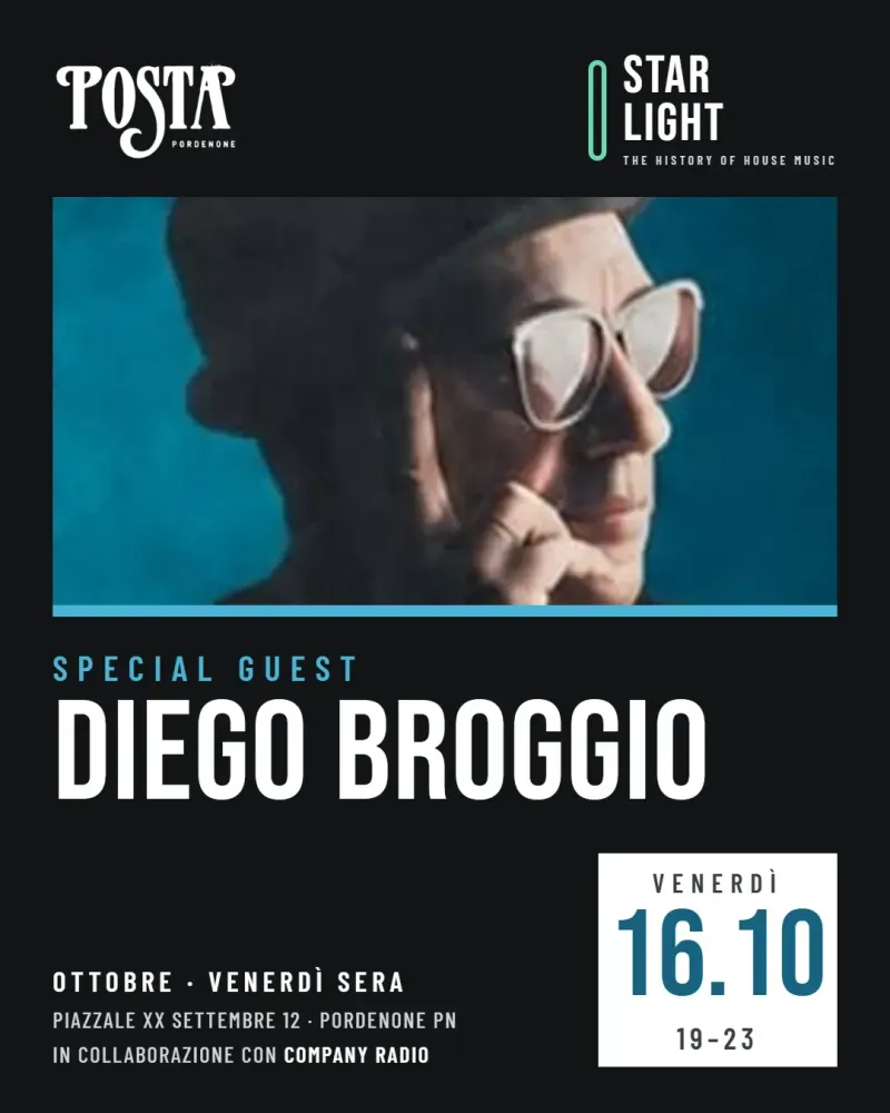 Starlight – The History of House Music: special guest Diego Broggio