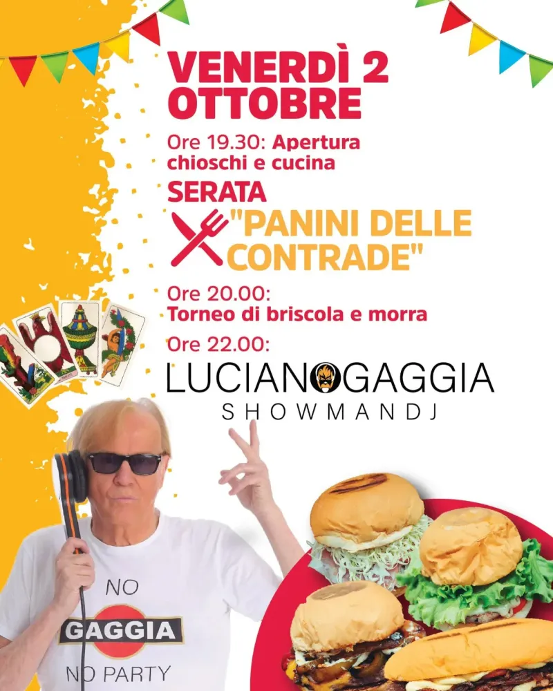 Serata "Panini delle Contrade"