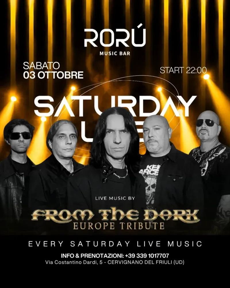 Saturday Live – From The Dark, Europe Tribute